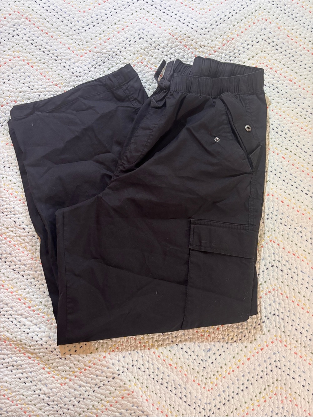 GAP Black Men's Cargo Pants with Utility Pockets